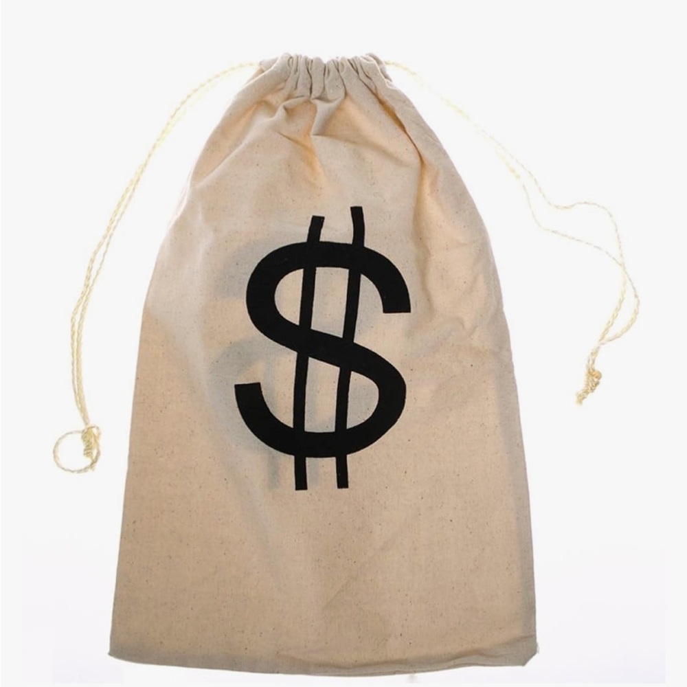 ~Canvas Money Bag with Dollar Sign~
